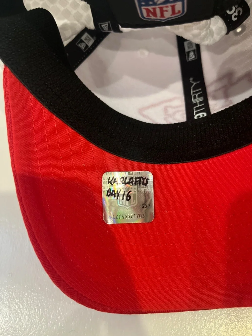Kansas City Chiefs baseball cap signed by #56 George Karlaftis